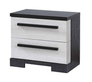 Crownmark Remington Bedroom Set - Chalk/Ebony Nightstand
