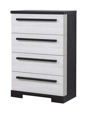 Crownmark Remington Bedroom Set - Chalk/Ebony Chest