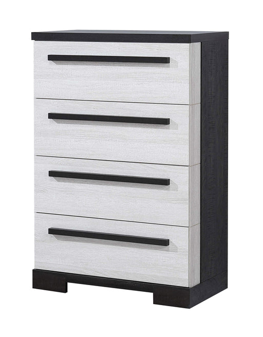 Crownmark Remington Chest - Chalk Ebony