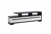 Crownmark Remington TV Stand Chalk Ebony