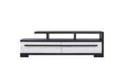Crownmark Remington TV Stand Chalk Ebony