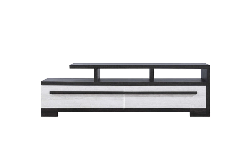 Crownmark Remington TV Stand Chalk Ebony