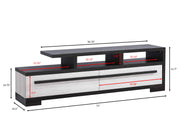 Remington TV Stand Chalk/Ebony