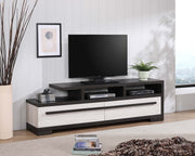 Crownmark Remington TV Stand Chalk Ebony