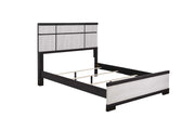 Crownmark Remington Bed - Chalk/Ebony