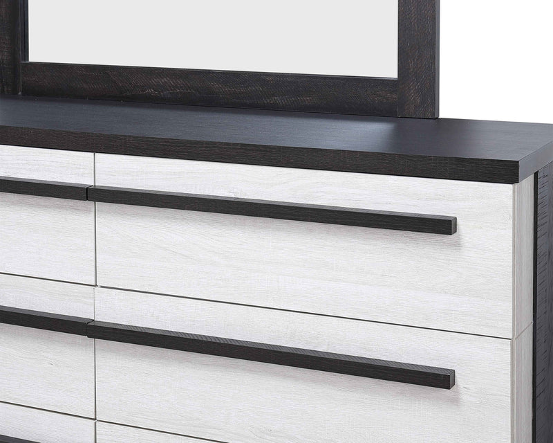 Crownmark Remington Dresser Chalk/Ebony