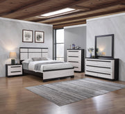 Crownmark Remington Bedroom Set - Chalk/Ebony