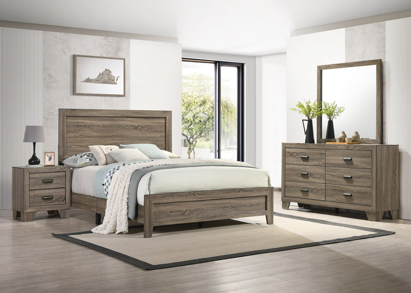 Crownmark Millie Bedroom Set - Grey 4-Piece Bedroom Set
