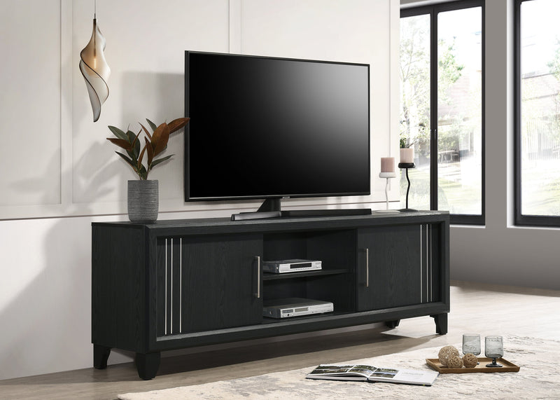 Crownmark Charlie TV Stand - Charcoal