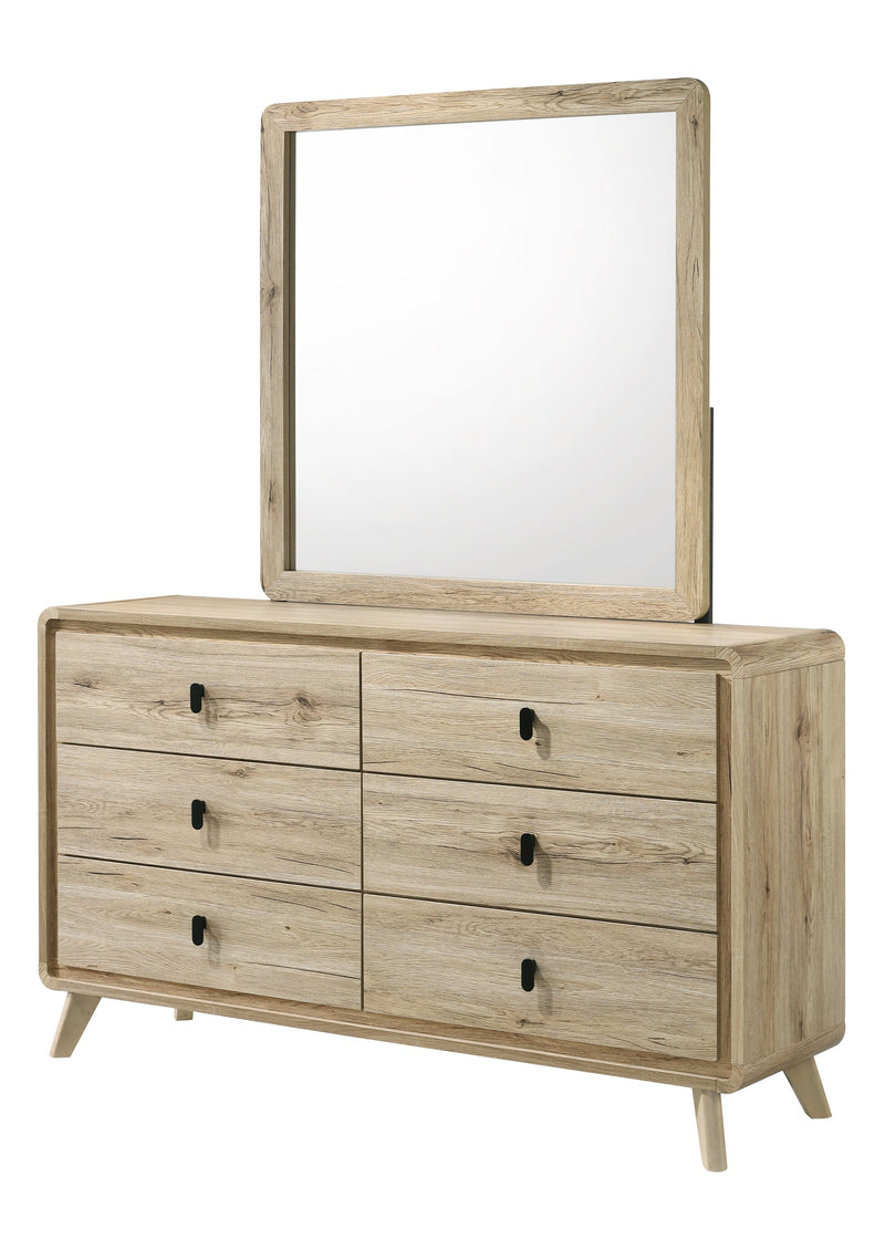 Crownmark Dawson Bedroom Set Dresser and Mirror