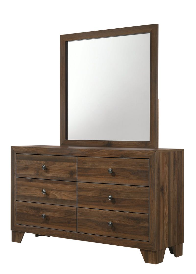 Crownmark Millie Dresser - Brown Cherry