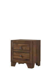 Crownmark Millie Nightstand - Brown Cherry