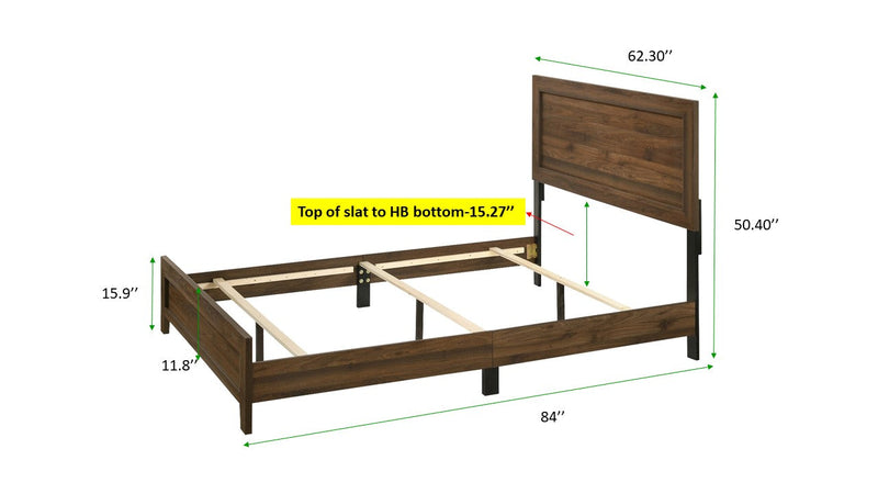 Crownmark Millie Bedroom Set - Brown Queen Bed