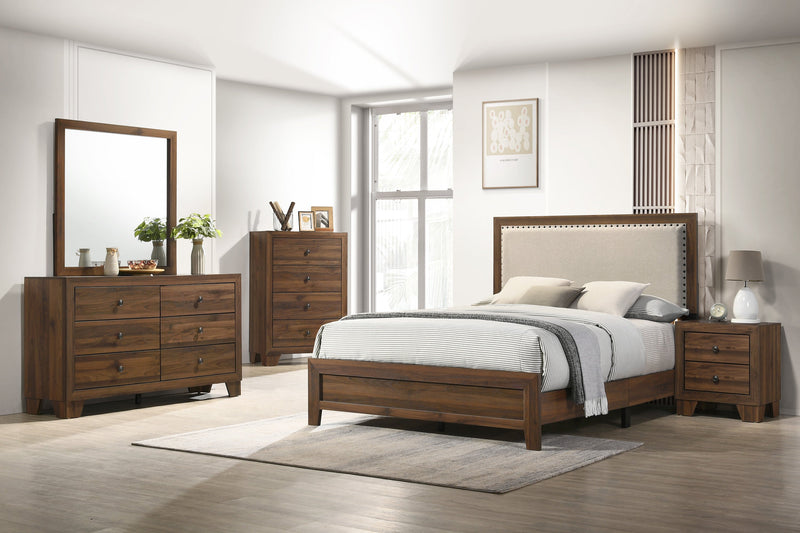 Crownmark Millie Bed - Upholstery Brown
