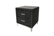 Crownmark Lucinda Nightstand - Black
