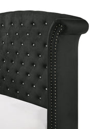 Crownmark Lucinda Bedroom Set - Black Queen Bed
