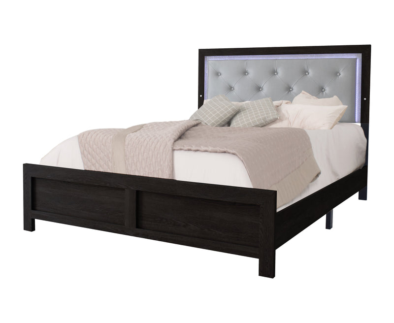 Crownmark Jaylen Bedroom Set - Black Queen Bed
