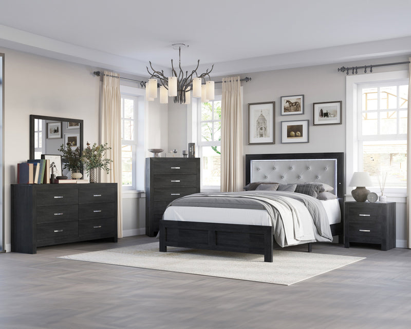 Crownmark Jaylen Bedroom Set - Black