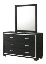 Crownmark Gennro Bedroom Set Dresser and Mirror