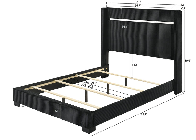 Crownmark Gennro Bedroom Set King Bed