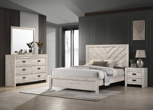 Crownmark Valor Bedroom Set - White 4-Piece Bedroom Set