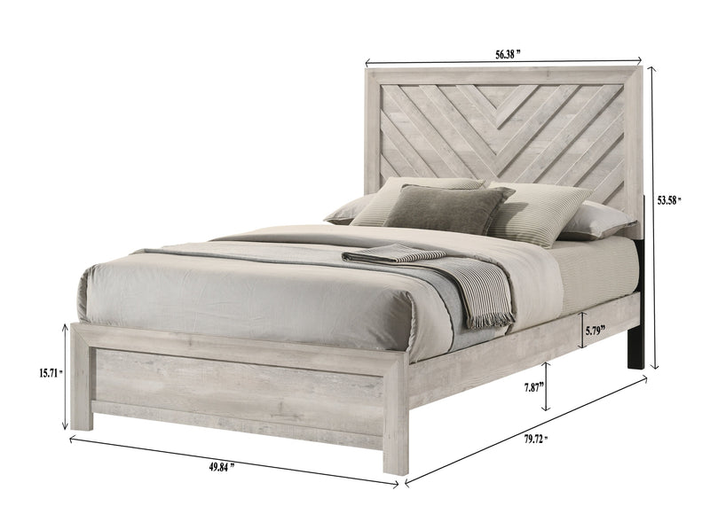 Crownmark Valor Bed - White