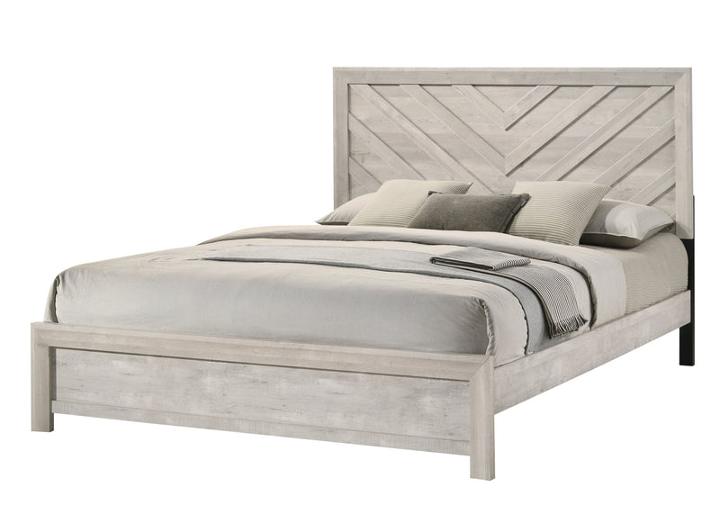 Crownmark Valor Bedroom Set - White King Bed