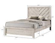 Crownmark Valor Bedroom Set - White Queen Bed