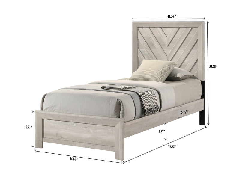 Crownmark Valor Bedroom Set - White