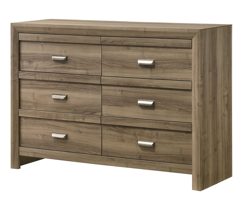 Valor Bedroom Set - Brown / Light Grey