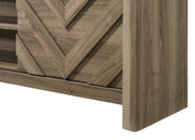 Crownmark Valor TV Stand - Light Brown
