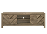 Crownmark Valor TV Stand - Light Brown