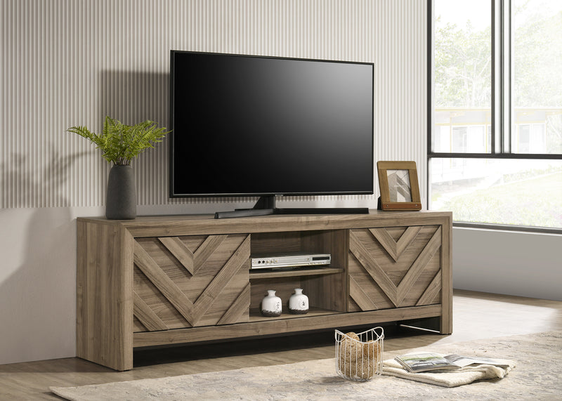 Valor TV Stand - Light Brown