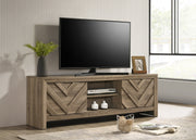 Crownmark Valor TV Stand - Light Brown