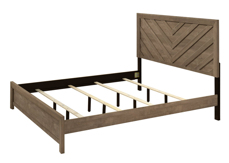 Valor Bedroom Set - Brown / Light Grey