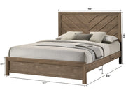 Crownmark Valor Bed - Light Brown