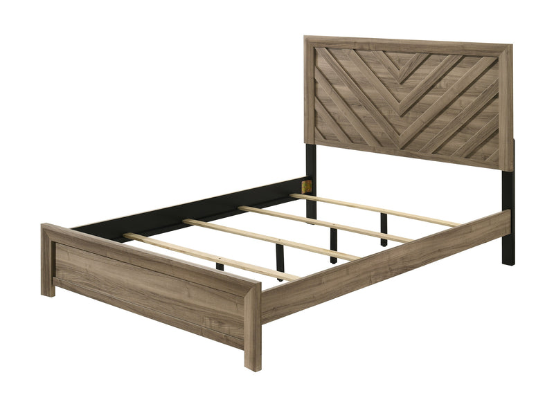 Crownmark Valor Bedroom Set - Brown / Light Grey Queen Bed