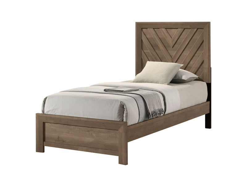 Crownmark Valor Bedroom Set - Brown / Light Grey