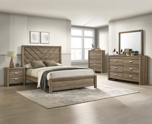 Crownmark Valor Bedroom Set - Brown / Light Grey