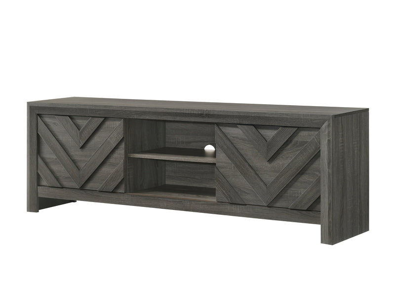 Crownmark Valor TV Stand - Light Brown