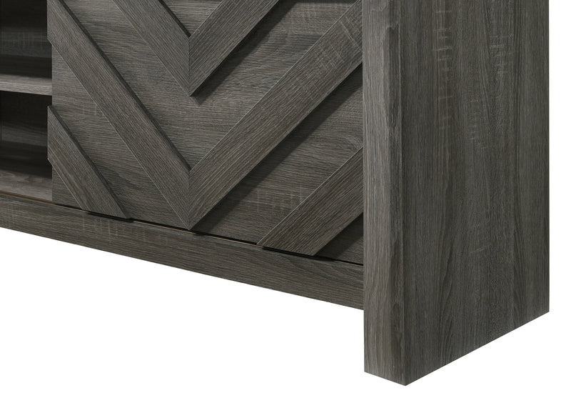 Crownmark Valor TV Stand - Light Brown