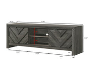 Crownmark Valor TV Stand - Light Brown