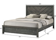 Crownmark Valor Bed - Grey