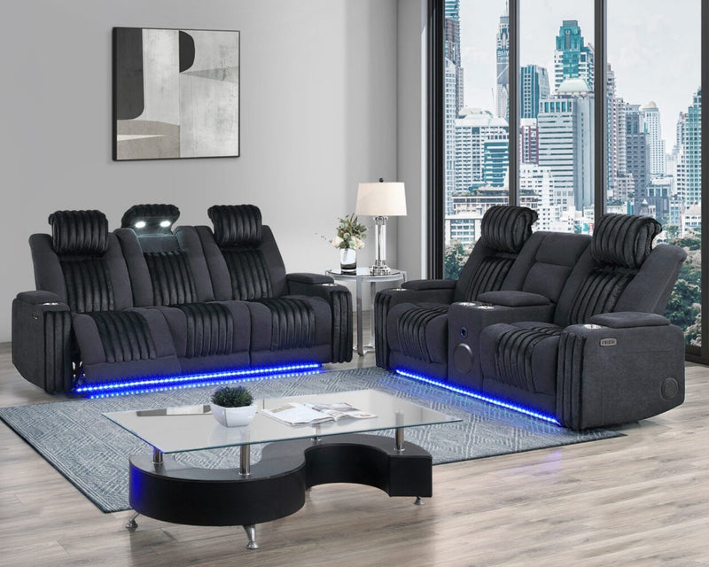 Sofa & Loveseat Transformer - Black