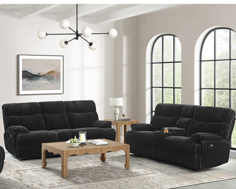 Admiral Sofa & Loveseat - Black
