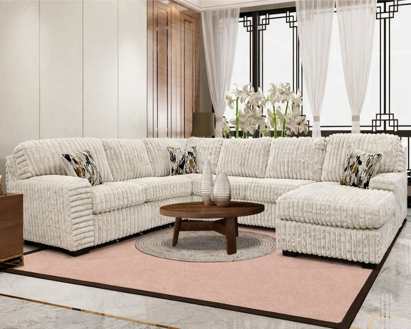 Alison Hugo Sectional - Ivory