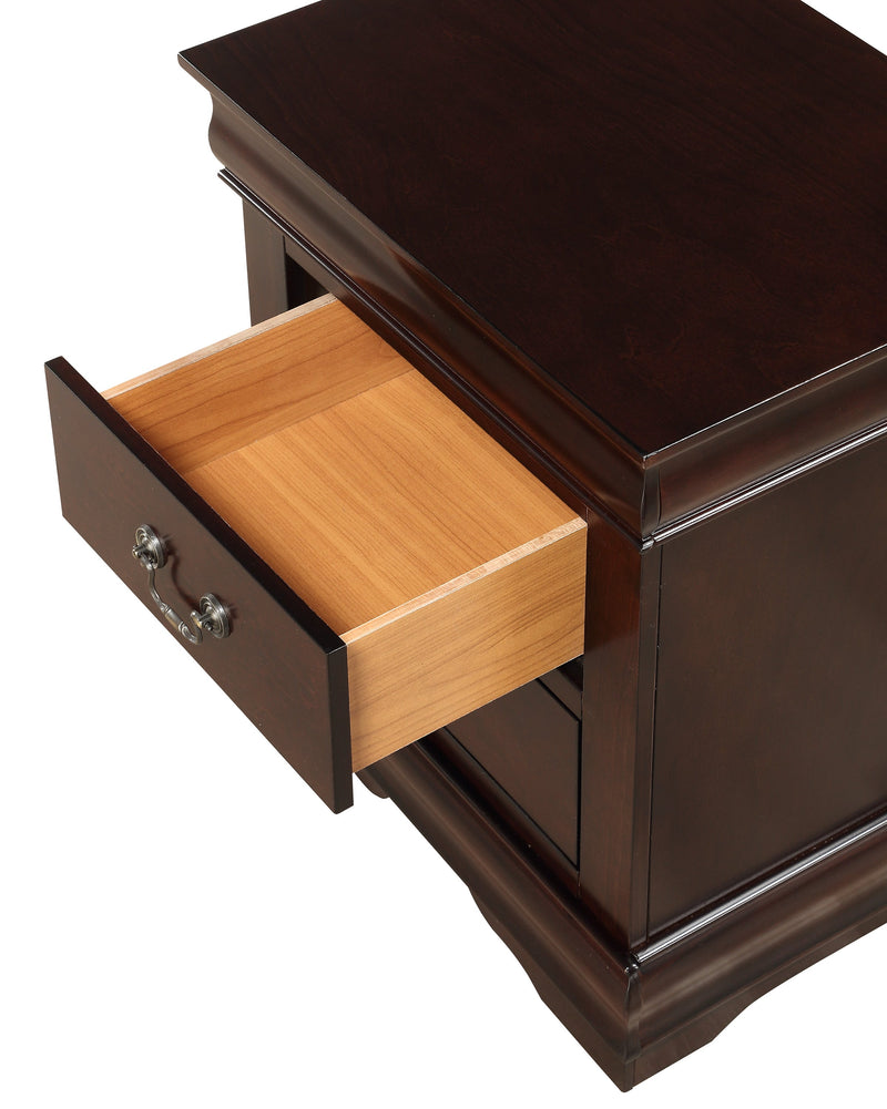 Crownmark Louis Philip Nightstand - Cherry