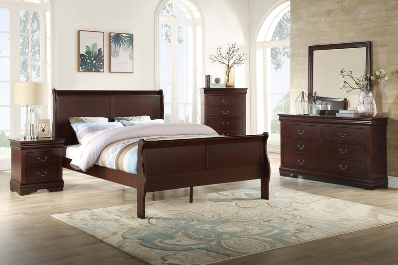 Louis Philip Bedroom Set Cherry