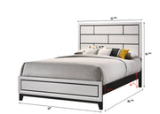 Crownmark Akerson Bedroom Set - Chalk Queen Bed