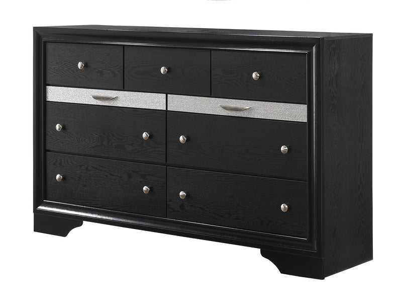 Regata Bedroom Set - Black/Silver